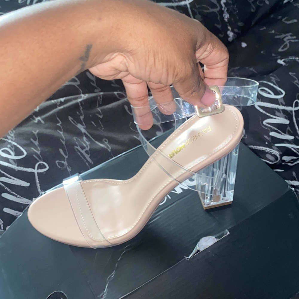 Fashion Nova Clear Heels